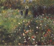 Pierre Renoir, Woman with a Parasol in a Garden